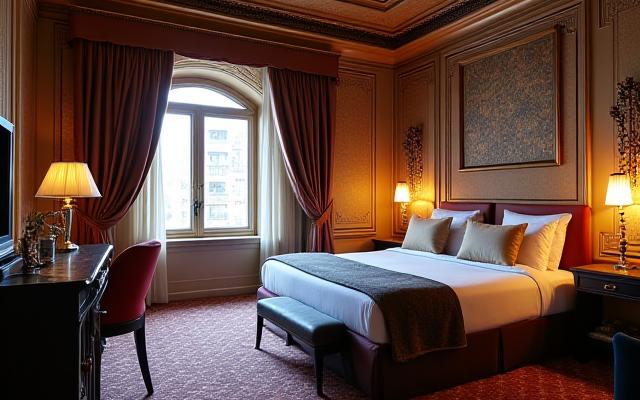Sultanahmet'te tarihi dokuyu modern lüksle birleştiren bir otel odası