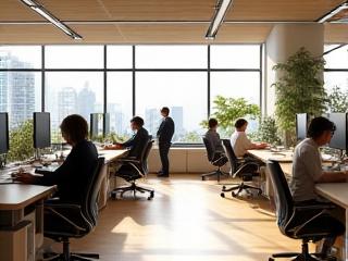 Hilal Konak ofis içi çalışma alanı